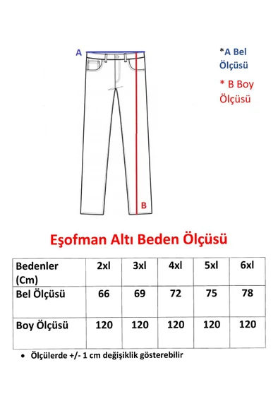 Erkek Büyük Beden Jeans Pantolon - 9