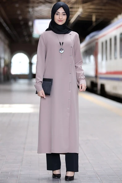 Rümeysa Tesettür Takım Vizon ürün görseli