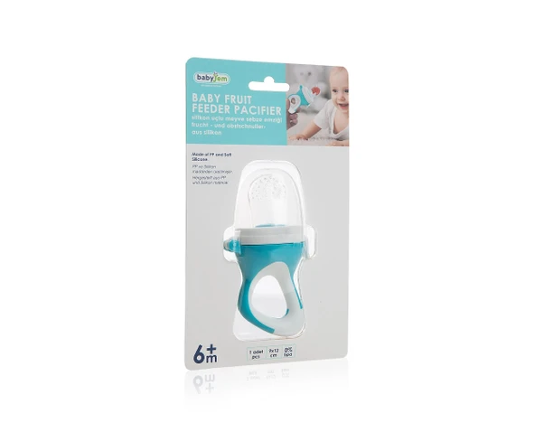 Babyjem Silikon Uçlu Meyve Sebze Emziği Mavi - Resim 7