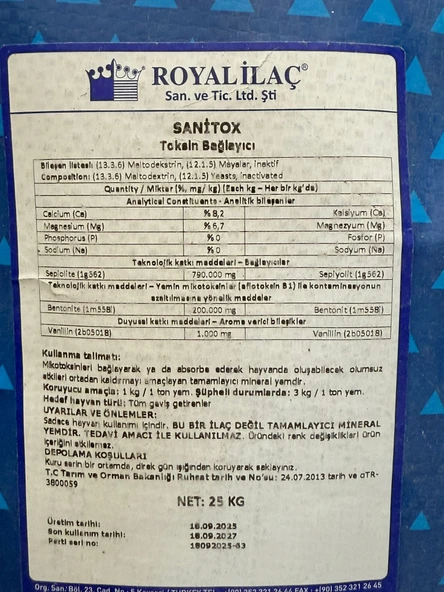 Royal İlaç SANİTOX Toksin Bağlayıcı - 2