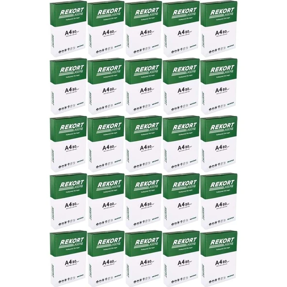 Mopak Rekort A4 80GR/M2 Fotokopi Kağıdı 12500 Adet (25PK*500) - 3