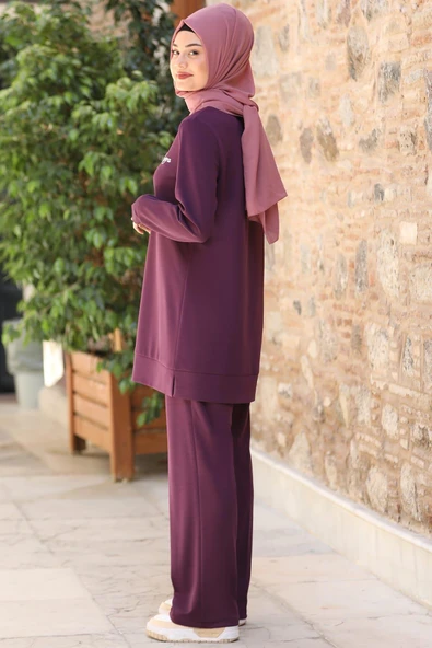 Cemre Tesettür Takım Lavanta - Resim 3