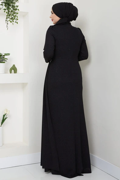 Gözde Tesettür Abiye Siyah - 3