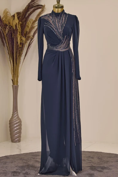 Ebru Tesettür Tulum Lacivert ürün görseli