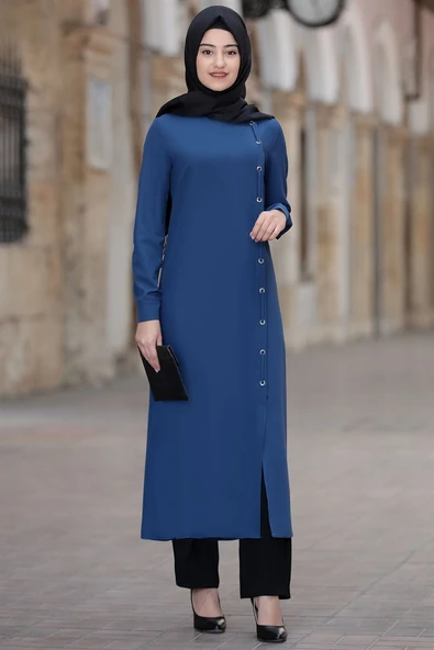 Rümeysa Tesettür Takım İndigo ürün görseli