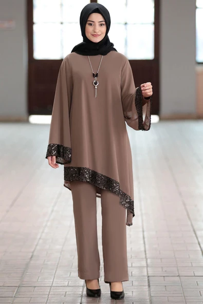 Işıl Tesettür Takım Vizon ürün görseli