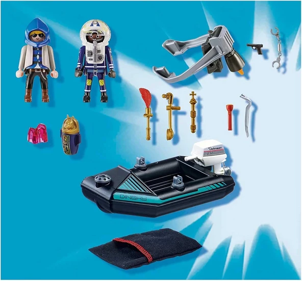 Playmobil Şehir Aksiyonu Polis Uçma Sırt Çantası ve Bot - 70782 - Resim 2