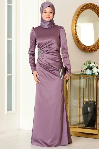 Efsun Tesettür Abiye Lavanta ürün görseli