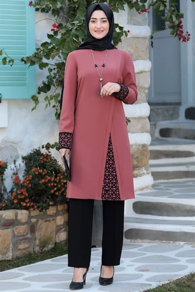 Asya Tesettür Takım Gül Kurusu ürün görseli