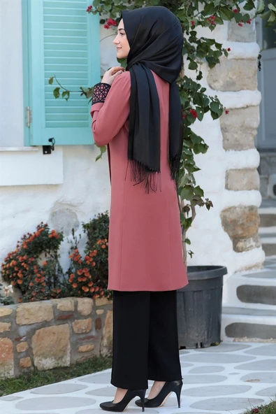 Asya Tesettür Takım Gül Kurusu - Resim 3