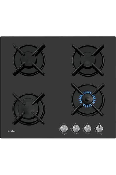 Simfer 3031 LPG'li Siyah Cam Set Üstü Ocak - 2