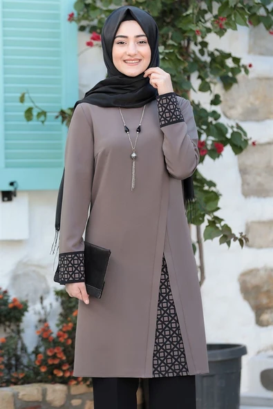 Asya Tesettür Takım Vizon - Resim 2