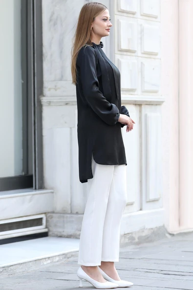 Trend Tesettür Tunik Siyah - Resim 3