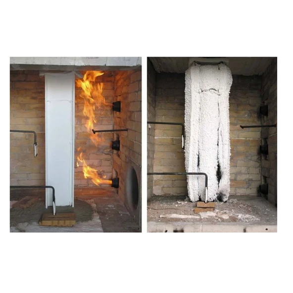 ISONEM ANTIFIRE PAINT PLUS Çelik Ahşap Beton 120 Dk Yangına Dayanıklı Beyaz Boya 18 Kg - Resim 12