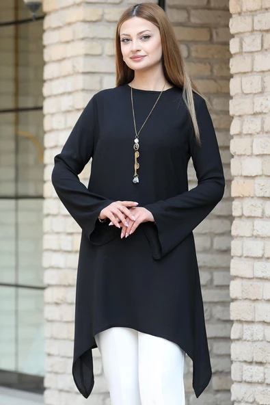 Armin Tesettür Tunik Siyah - Resim 2