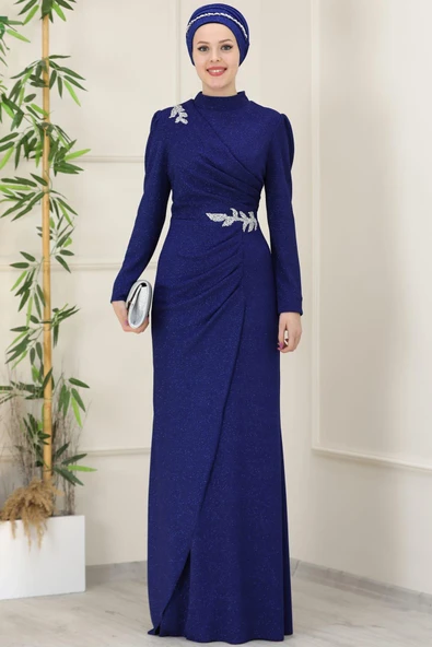 Masal Tesettür Abiye Saks ürün görseli