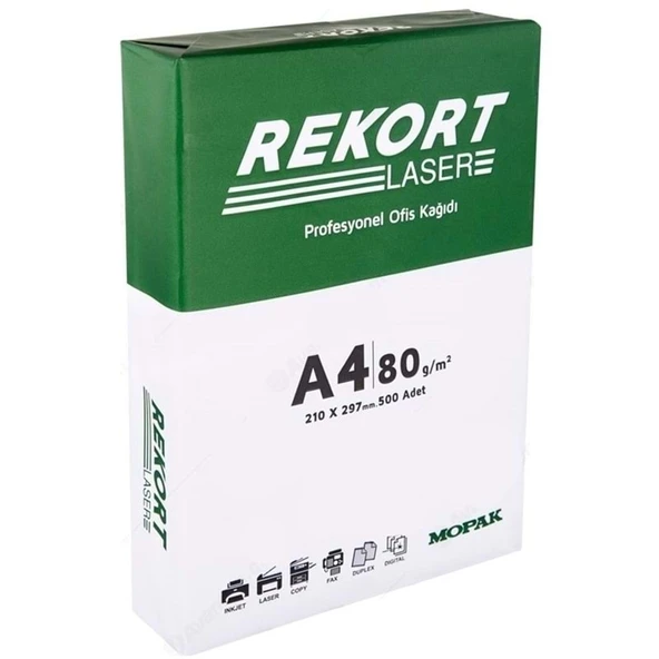 Mopak Rekort A4 80GR/M2 Fotokopi Kağıdı 500 Adet (1 Pk) - 1