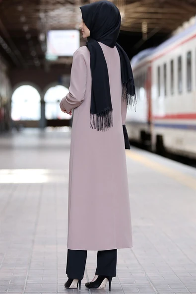 Rümeysa Tesettür Takım Vizon - Resim 3