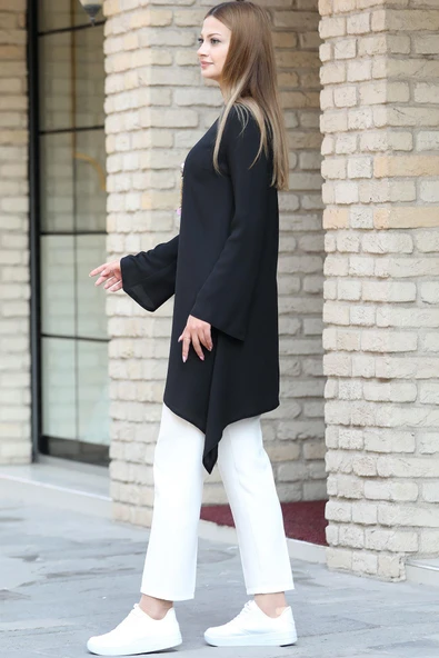 Armin Tesettür Tunik Siyah - Resim 3