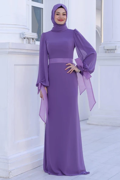 Firuze Tesettür Abiye Gül Kurusu ürün görseli