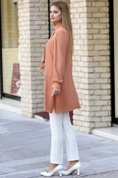 Işıl Tesettür Tunik Camel - Resim 3