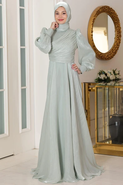 Bahar Tesettür Abiye Mint ürün görseli