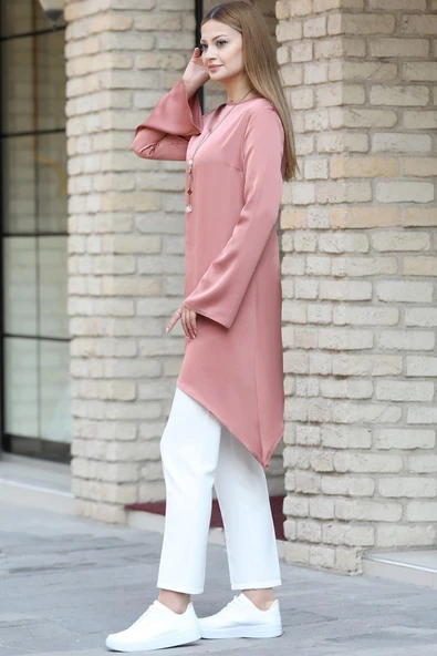 Armin Tesettür Tunik Mercan - Resim 3