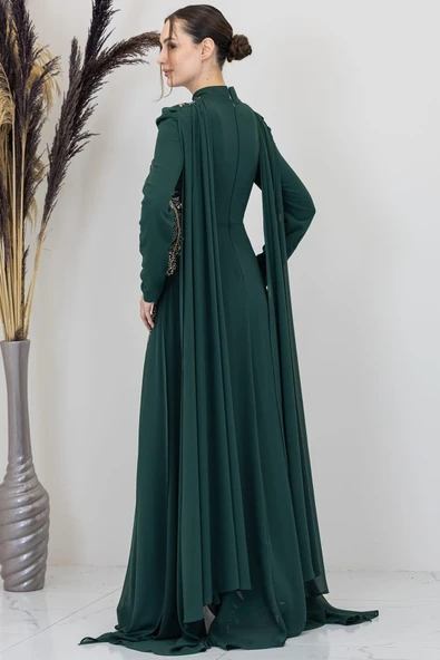 Elif Tesettür Tulum Zümrüt - Resim 3