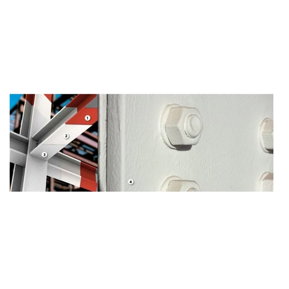 ISONEM ANTIFIRE PAINT PLUS Çelik Ahşap Beton 120 Dk Yangına Dayanıklı Beyaz Boya 18 Kg - Resim 11