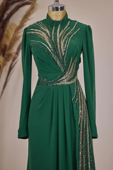 Ebru Tesettür Tulum Zümrüt - Resim 2