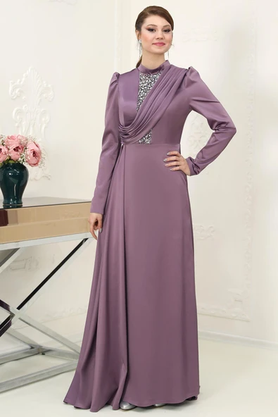 Zen Tesettür Abiye Lavanta ürün görseli