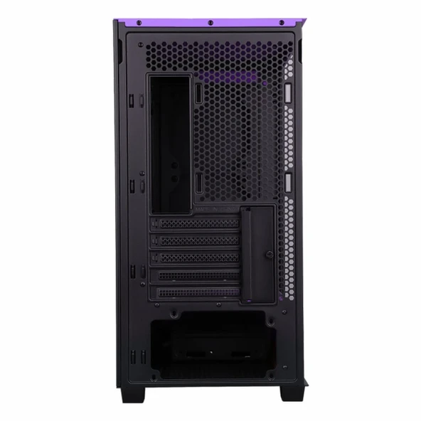 PowerBoost PB-P2252BP USB 3.2 ARGB mATX Mid Tower Siyah Kasa - Resim 4