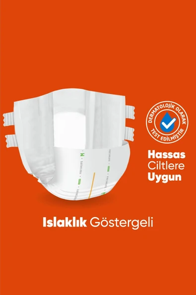 4'lü Medium Orta Boy Yetişkin Hasta Bezi 30x4 (120 Adet) - 3