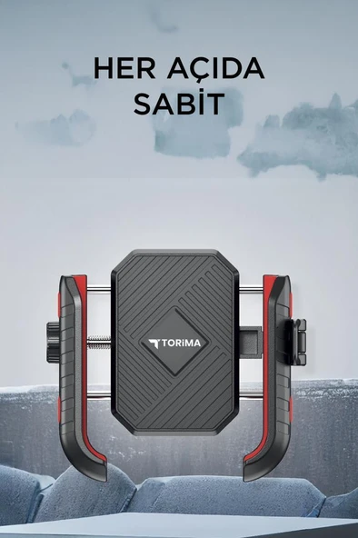 Torima JX-062 Siyah Plastik Motosiklet Telefon Tutucu - Resim 4