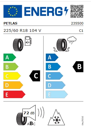 Petlas 225/60 R18 104V Reinf. Snowmaster 2 Sport Kış Lastiği 2025 Üretim - Resim 3