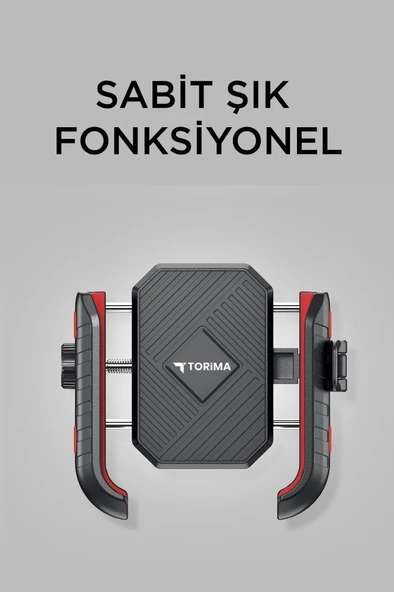 Torima JX-062 Siyah Plastik Motosiklet Telefon Tutucu - Resim 3