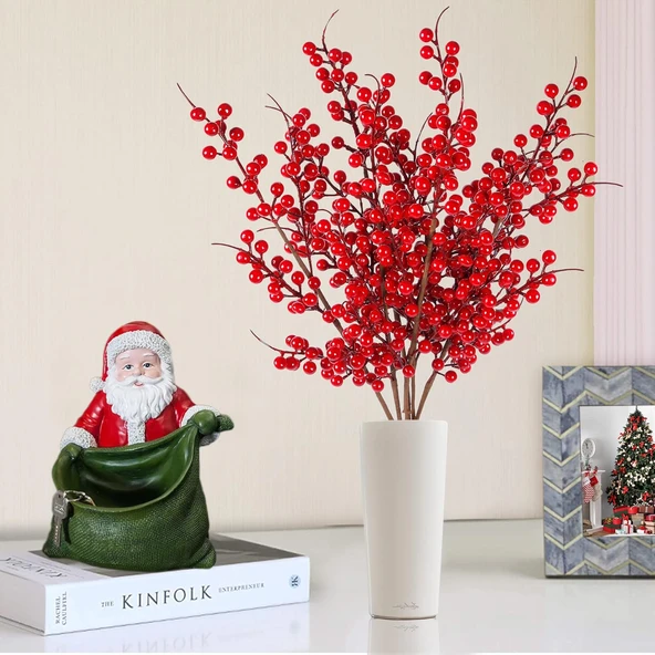 64 cm Yapay Yılbaşı Kokina Dalı - Resim 2