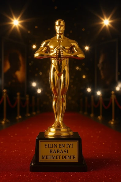 Sevgiliye Eşe En İyi Babaya Sevdiklerinize Hediye İsime Kişiye Özel Ödül Biblo Yılın En İyi Babası - 3