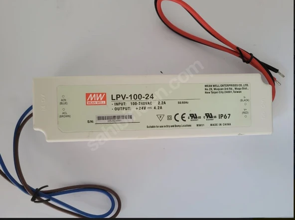 Mean Well LPV-100-24 100W 24V 4.2A Ekonomik Led Sürücü - 2