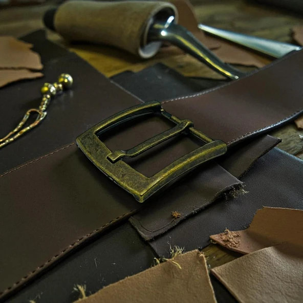 Kemer Tokası 4,5 cm Antik 1 Adet  (Leathercraft, Deri Hobi) ürün görseli