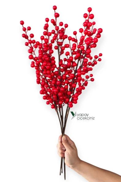 64 cm Yapay Yılbaşı Kokina Dalı - Resim 5