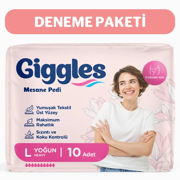 GIGGLES KADIN MESANE PEDI LARGE 10'LU (1X12X10) ürün görseli 1