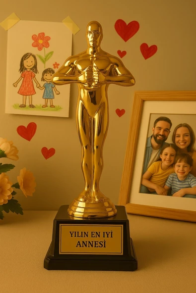 Yılın En İyi Annesi Biblosu Ödül Kupası Dekoratif Hediye Sevgiliye Eşe En İyi Anneye Sevdiklerinize ürün görseli 1