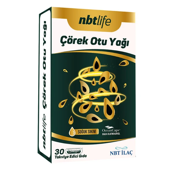 Nbt Life Çörek Otu Yağı Takviye Edici Gıda 30 Kapsül ürün görseli
