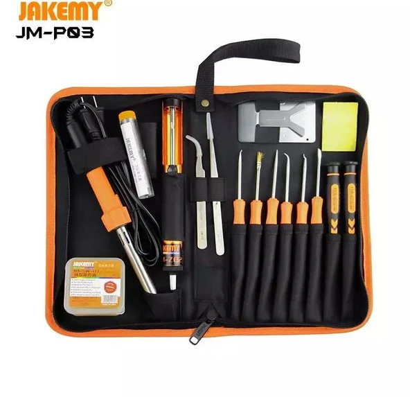Jakemy JM-P03 23+1 Kalem Havyalı Kumaş Takım Çantası - 1
