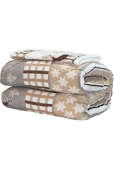 Merinos Comforter Tek Kişilik Yorgan Seti - Deer Bej - 2