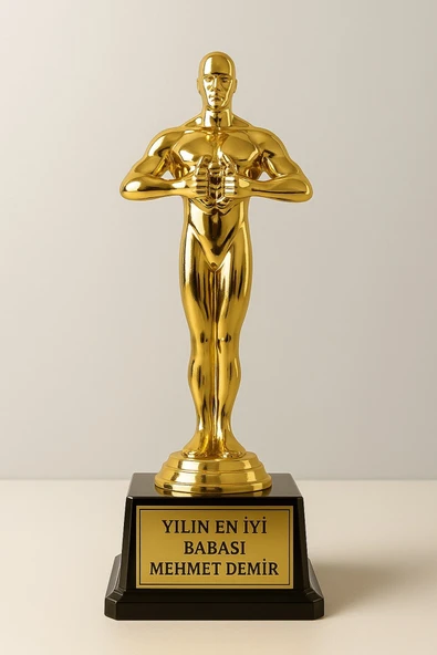 Sevgiliye Eşe En İyi Babaya Sevdiklerinize Hediye İsime Kişiye Özel Ödül Biblo Yılın En İyi Babası - 4