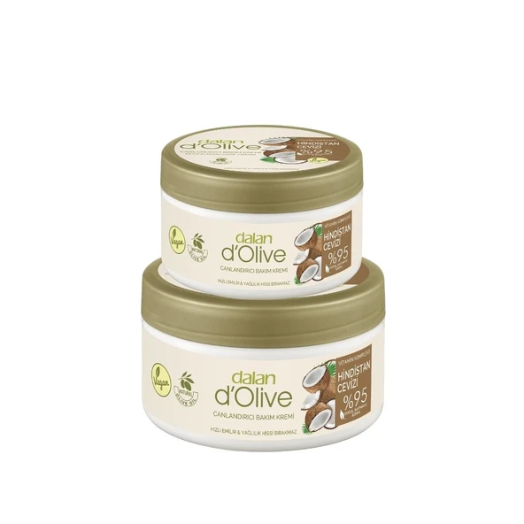 Dalan D Olive Vitamin Kompleks Hindistan Cevizi Canlandırıcı Bakım Kremi 250 ml + 150 ml ürün görseli