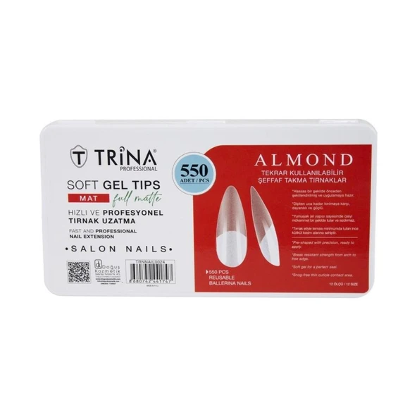 Soft Jel Takma Tırnak - Ballerina (Full Mat) 550' Li - 24 ürün görseli