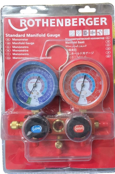 Rothenberger 1000050093 Standart Manifold Seti (R32/R410A)